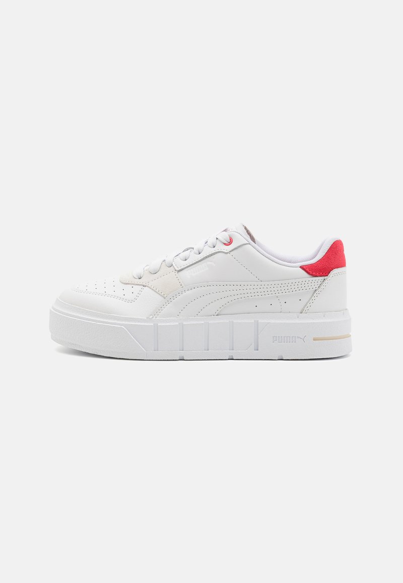 Puma CALI COURT MATCH - Trainers - white/tart cherry