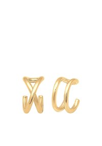 2 PACK CROSSED - Náušnice - gold-coloured