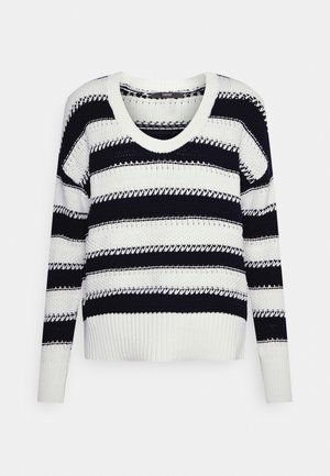 Stickad tröja - off-white