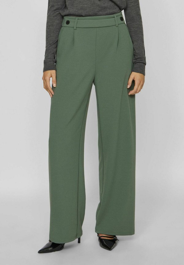 MIT WEITEM BEIN HIGH WAIST - Stoffhose