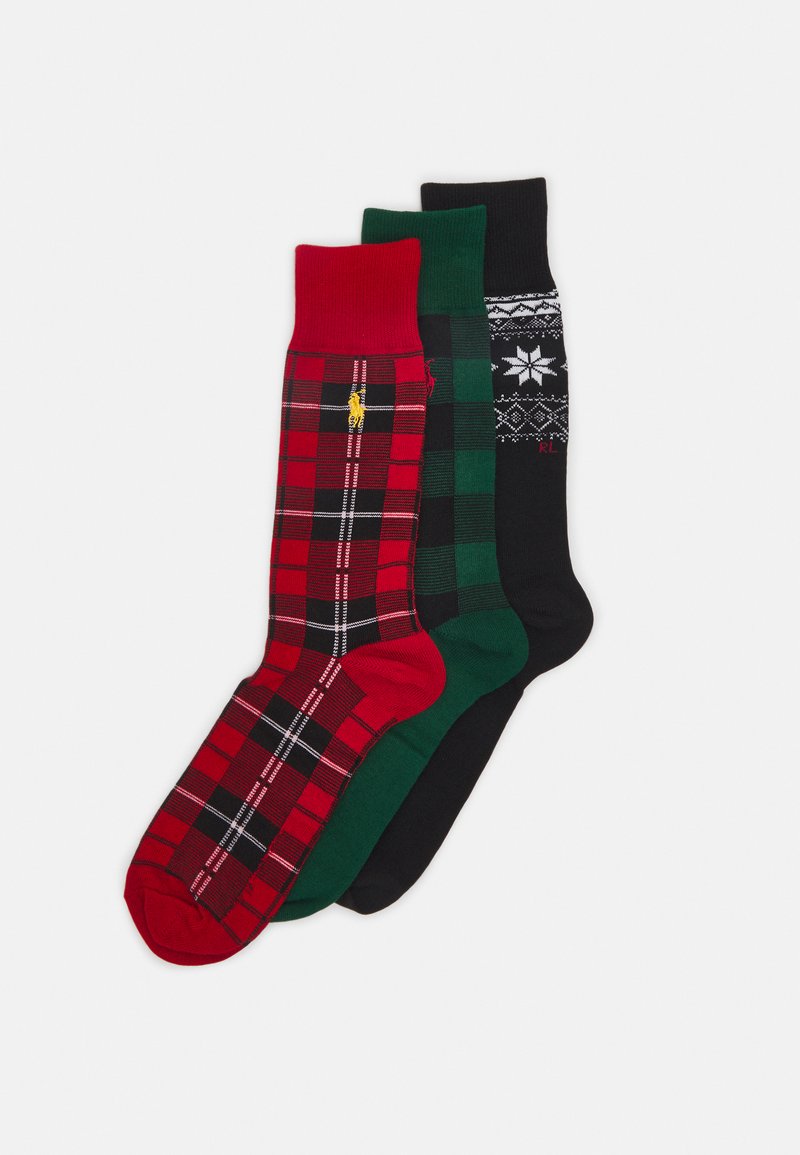 Polo Ralph Lauren HOLIDAY CREW SOCK GIFT BOX 3 PACK Calze black