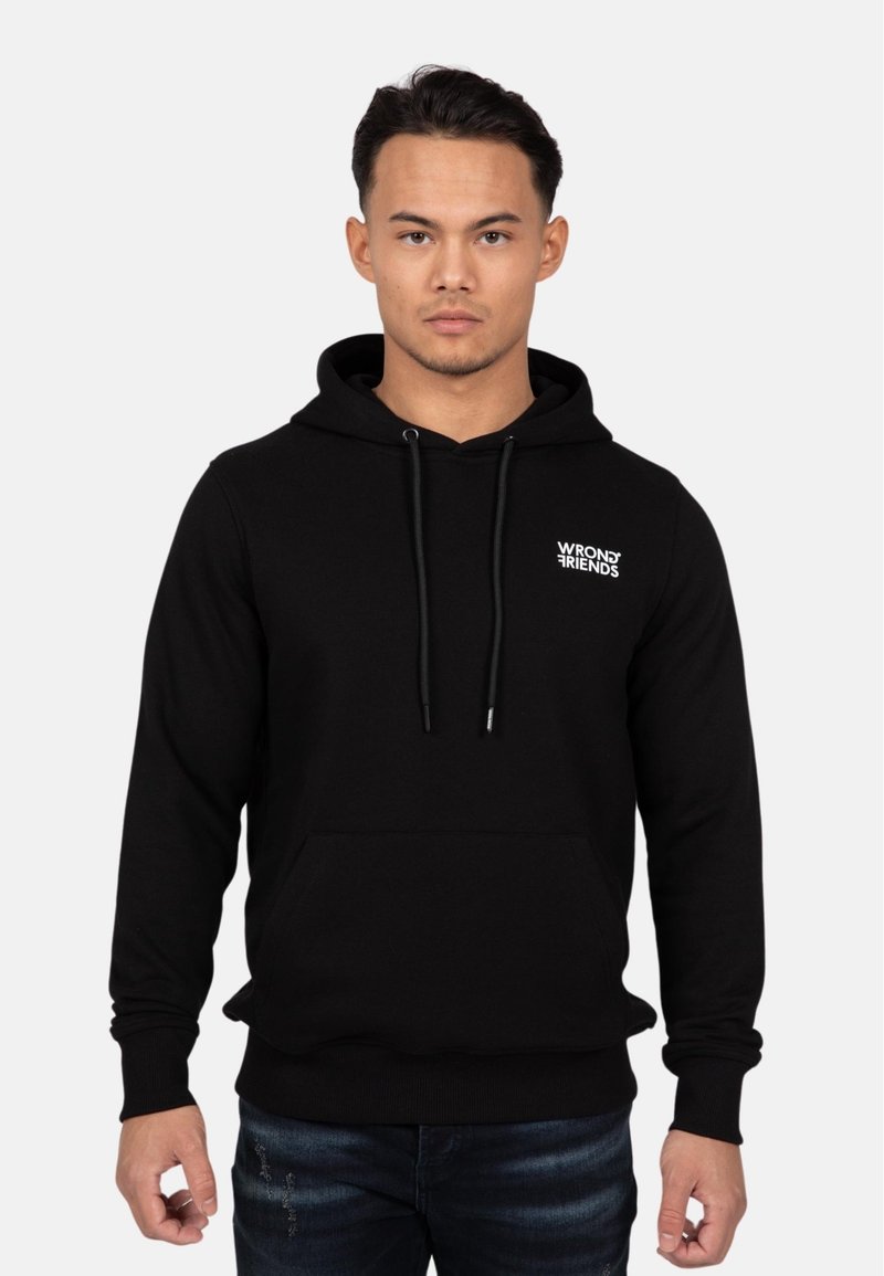 Wrong Friends VERONA - Jersey con capucha - black