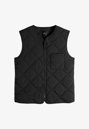 THE SET, QUILTED GILET - Vest - black