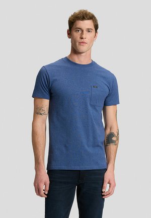Lee, SLIM FIT, niebieski melanż