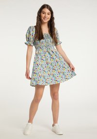 myMo SOMMER - Rochie de zi - hellblau mehrfarbig