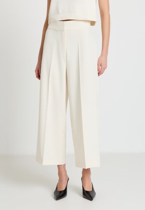 PALAZZO CROPPED UNITA - Pantalon classique - tortora chiaro