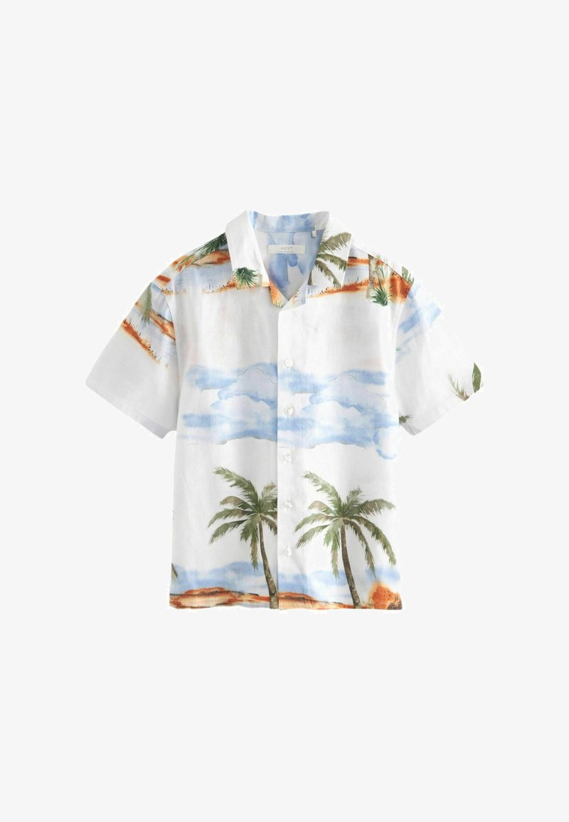 Next SHORT SLEEVE - REGULAR FIT - Košile - brown white island scene