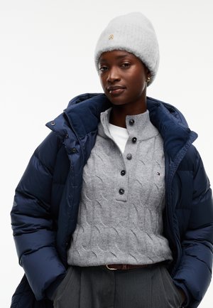 Tommy Hilfiger, ELEVATED CHIC BEANIE - Mütze - light grey heather