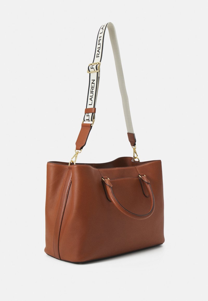 Lauren Ralph Lauren MARCY SATCHEL LARGE - Handtasche - tan  