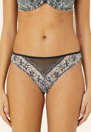 LOLA BRASILIANA - Perizoma - black white floral