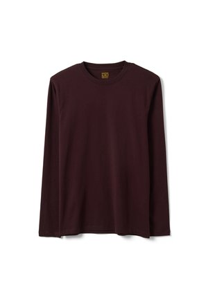 OVS, LONG-SLEEVED CREW-NECK T-SHIRT - T-shirt à manches longues - chocolate brown