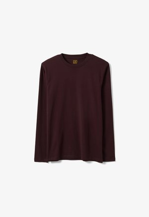 OVS, LONG-SLEEVED CREW-NECK T-SHIRT - T-shirt à manches longues - chocolate brown