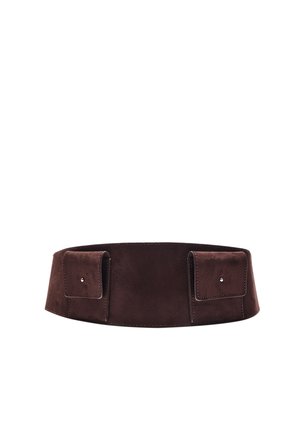 WITH POCKETS  - Lannevyö - dark brown