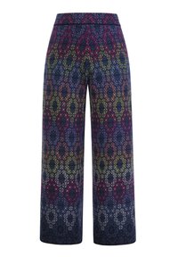 JACQUARD ORNAMENT PATTERN - Nohavice - marine
