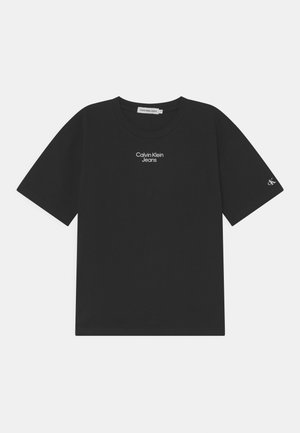 STACK LOGO RELAXED - T-shirt basic - black