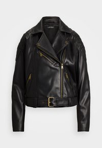 MOTO JACKET - Δερμάτινο μπουφάν - black