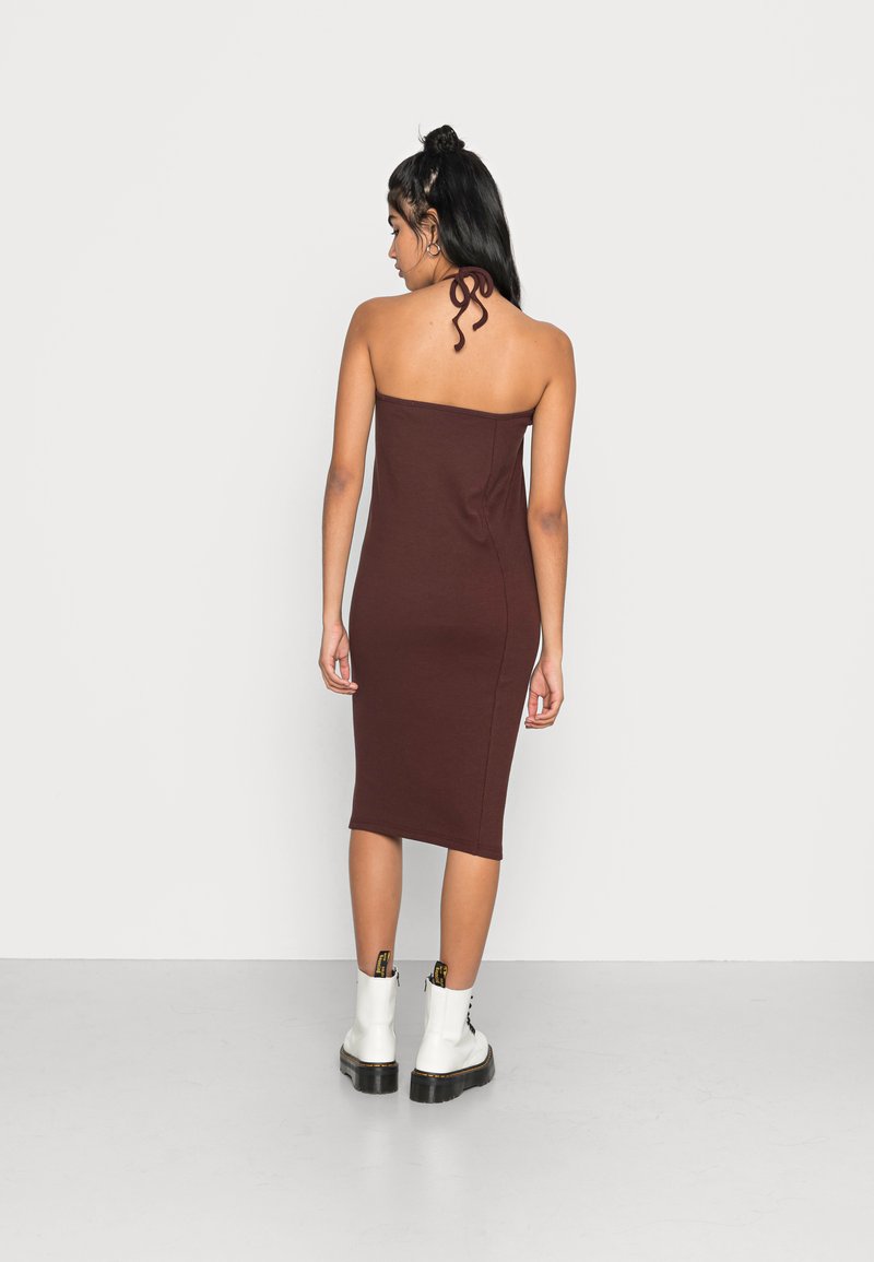 Damen Freizeitkleider | Missguided TIE SIDE MIDAXI SKIRT Strickkleid brown/braun - XD62656 Damen Freizeitkleider | Missguided TIE SIDE MIDAXI SKIRT Strickkleid brown/braun - XD62656
