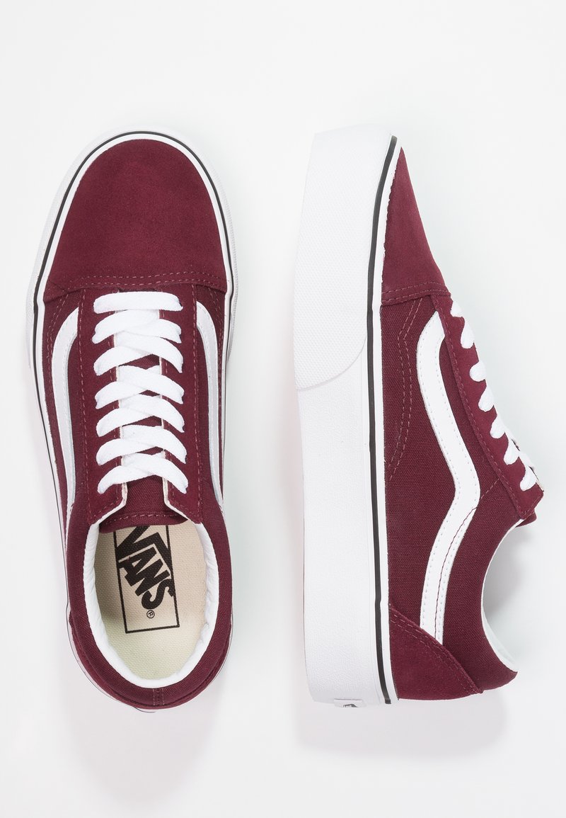 Bordeaux Vans Old Skool Basse Rouge Vans Rouge Bordeaux Montant On