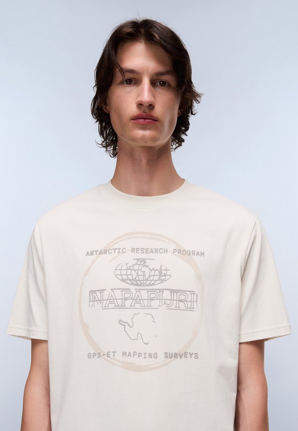 BALD - Print T-shirt - beige dimity4