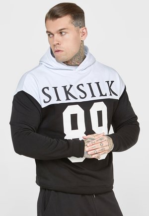 RETRO HOODIE - Mikina s kapucí - black/white
