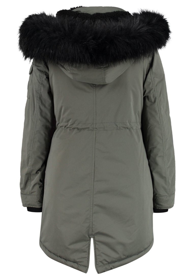 Superdry NADARE Vinterkåpe frakk olive Zalando.no Superdry DAMEN Vinterkåpe frakk dark grey Zalando.no