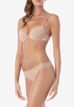 BRAZILIAN SLIP AUS BAUMWOLLE MIT OFFENKANTIGEM SAUM. - Briefs - skin