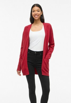 VIRIL OPEN CARDIGAN - Kofta - jester red