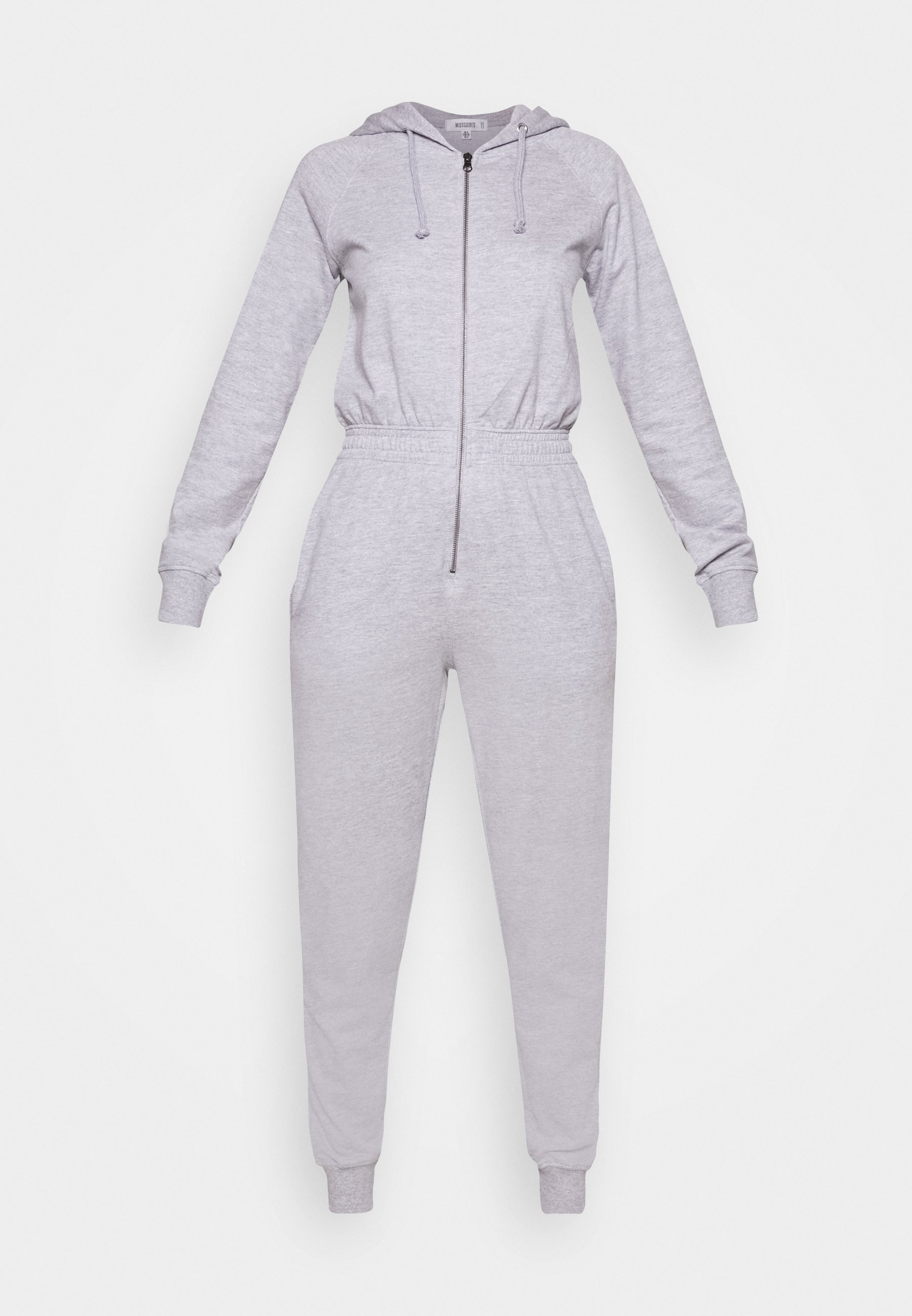 Missguided HOODED LOOP BACK - Jumpsuit - grey/grau