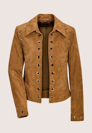 MADELEINE, Veste en cuir - macchiato