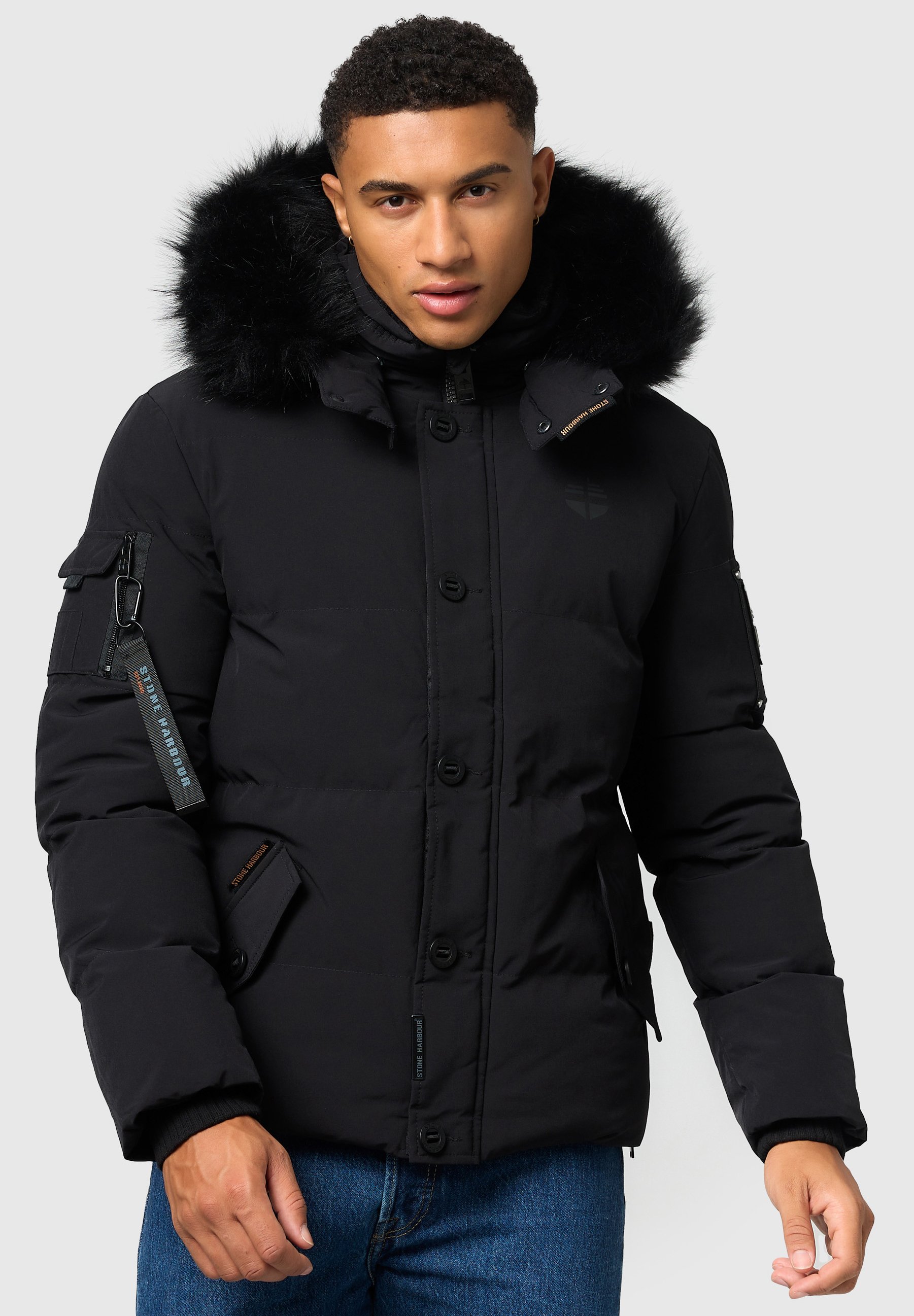 Parka Jacke Innenfell Herren Herren Jacke Winter Parka Fell Parka