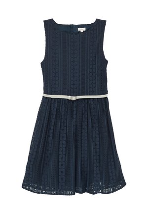 FESTIVE EN À CEINTURE À SEQUINS - Vestido de cóctel - navy