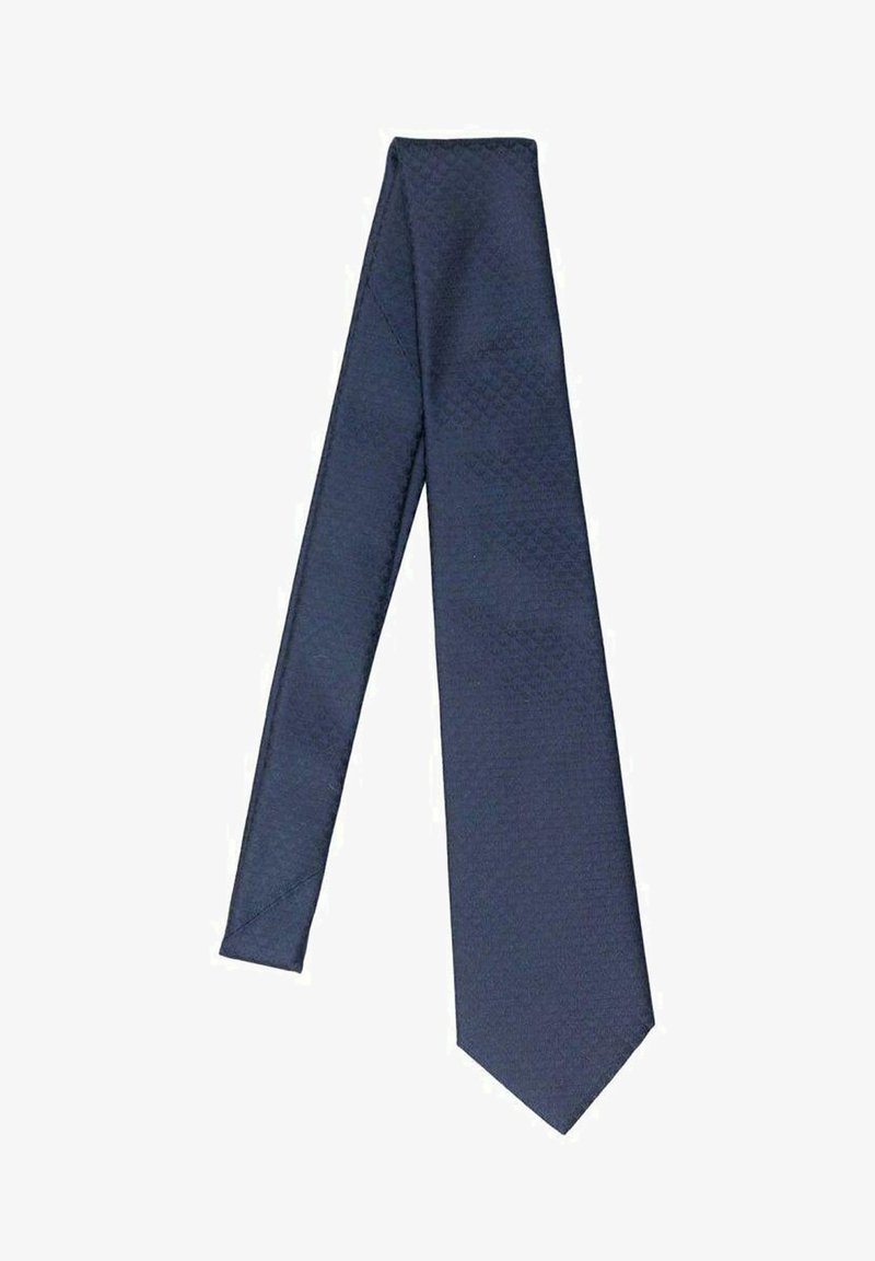 Emporio Armani LOGO EAGLE ALL-OVER - Cravatta - blu