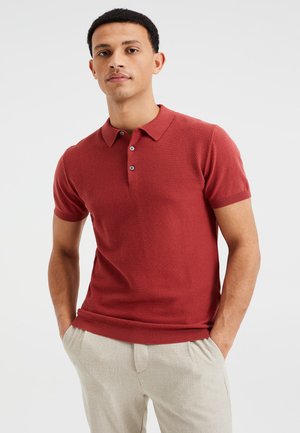 MET STRUCTUUR - Poloshirts - red