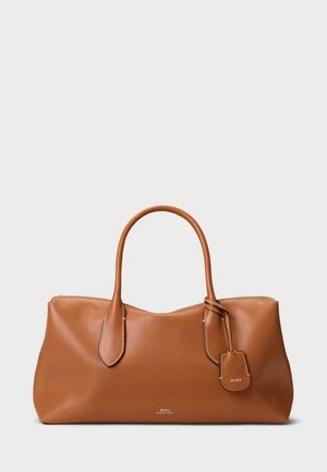 Polo Ralph Lauren BELLPORT LEATHER SATCHEL - Käsilaukku - cognac