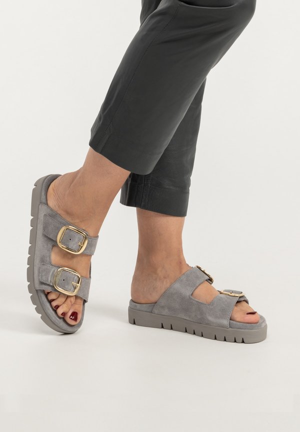 SOFT  - Pantolette flach - grau