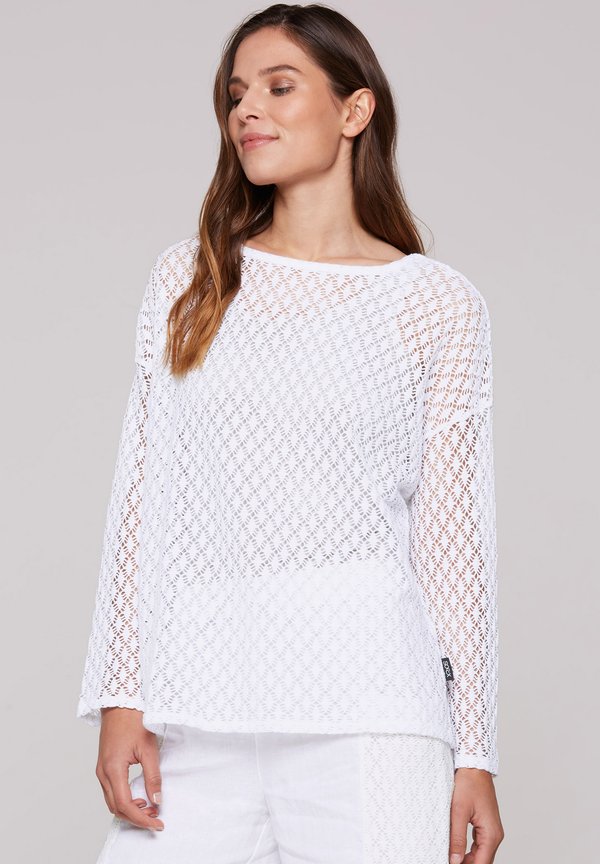 LANGARM MIT AJOUR-MUSTER - Bluse