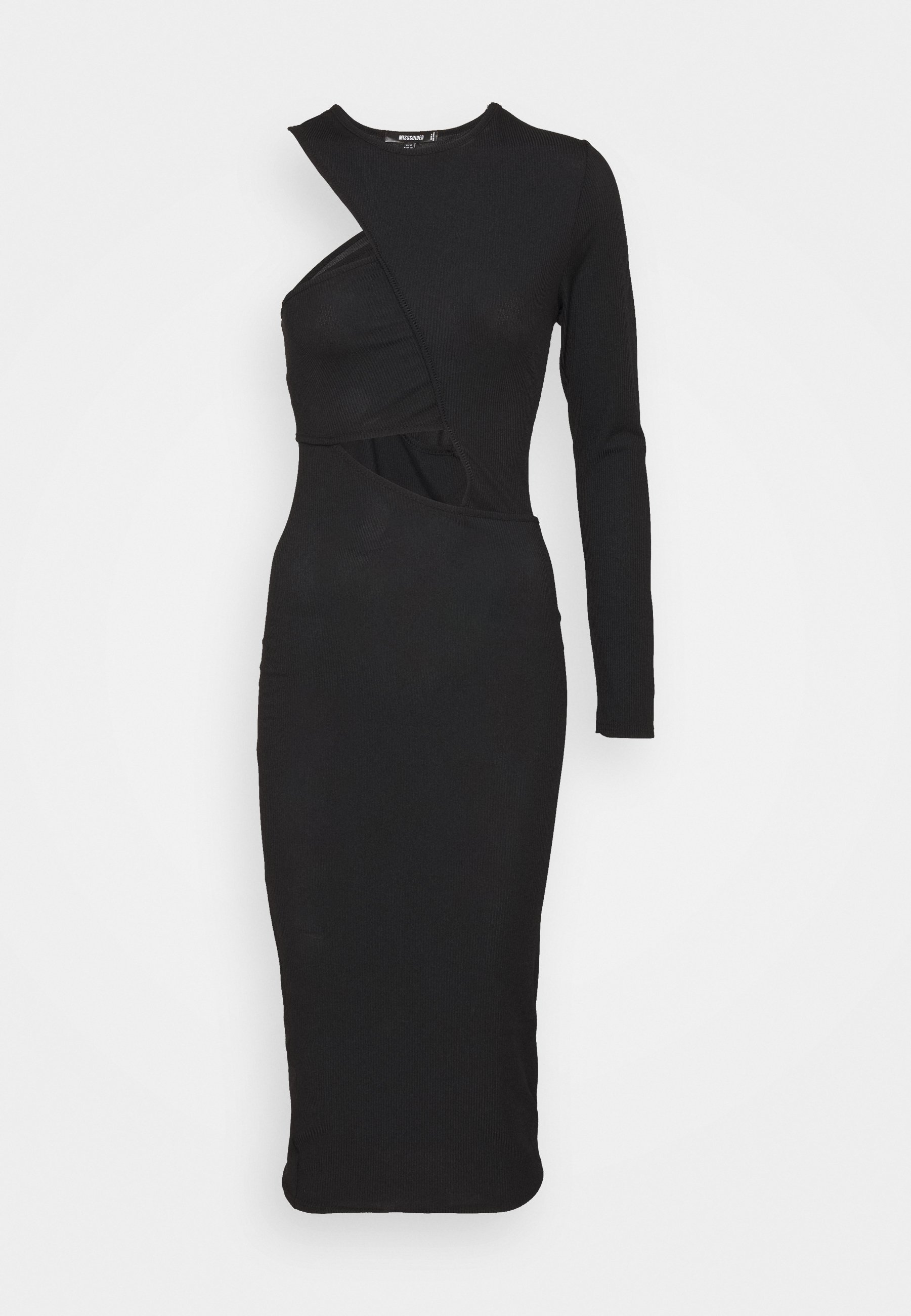 Missguided CUT OUT ONE SLEEVE MIDI 