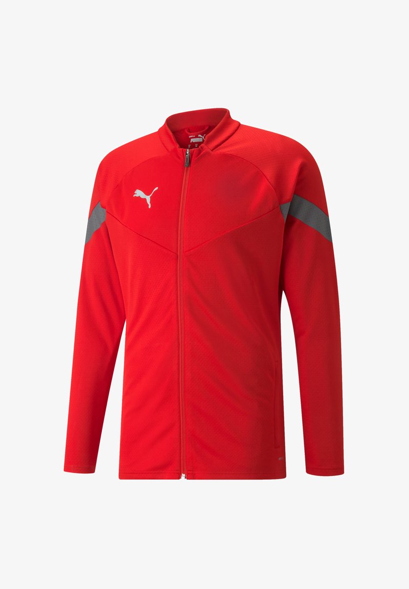 Puma FUSSBALL TEAMSPORT TEAMFINAL - Trainingsjacke - rotgrausilber