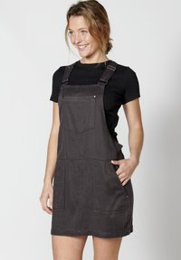 Koroshi STRAP - Haljina od trapera - black