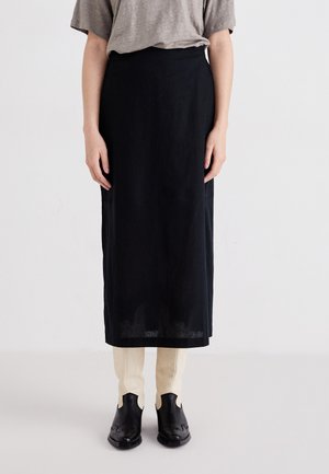 PULL ON SLIP SKIRT  - Gonna lunga - black
