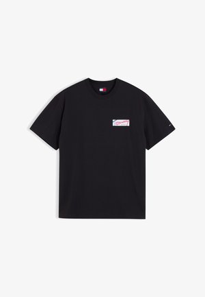 Tommy Jeans, SIGNATURE TEE - Μπλουζάκι με στάμπα - black