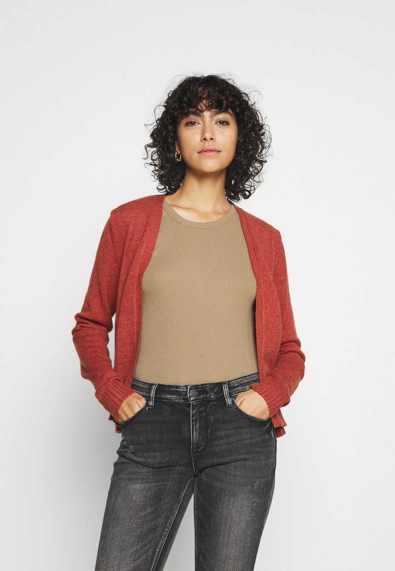 VILA VIRIL - Cardigan - burnt henna