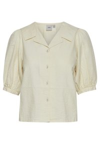 ICHI Button-down blouse - light yellow