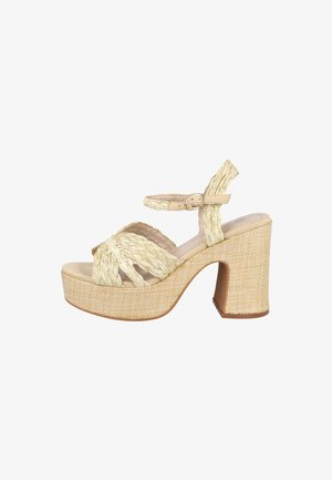 Pink Desert, SANDALIAS DE TACÓN Y PLATAFORMA - Sandalias - beige