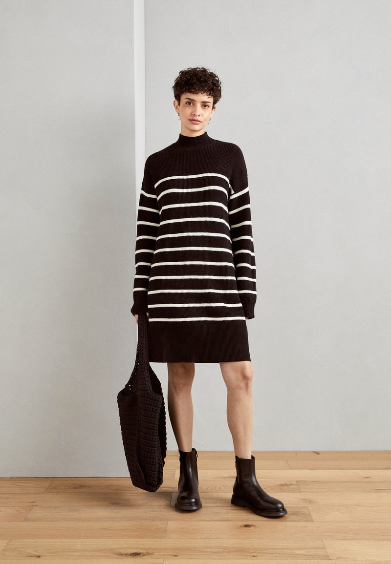 Anna Field Jumper dress black/white/black Zalando.co.uk