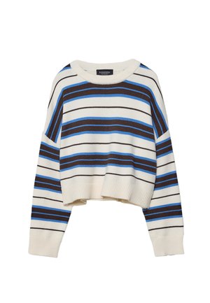 STRIPED CROPPED - Vesta - dark brown