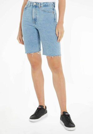 HARPER HIGH RISE - Denim shorts - blau