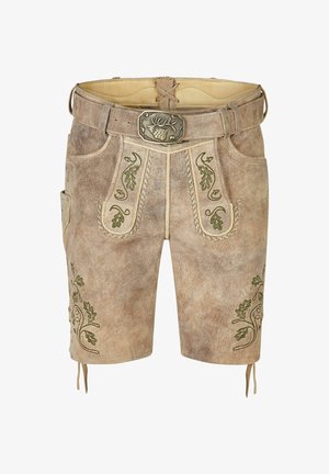 Spieth & Wensky, LEDERHOSE "KÖNIGSJODLER" 45 CM - Shorts - grun