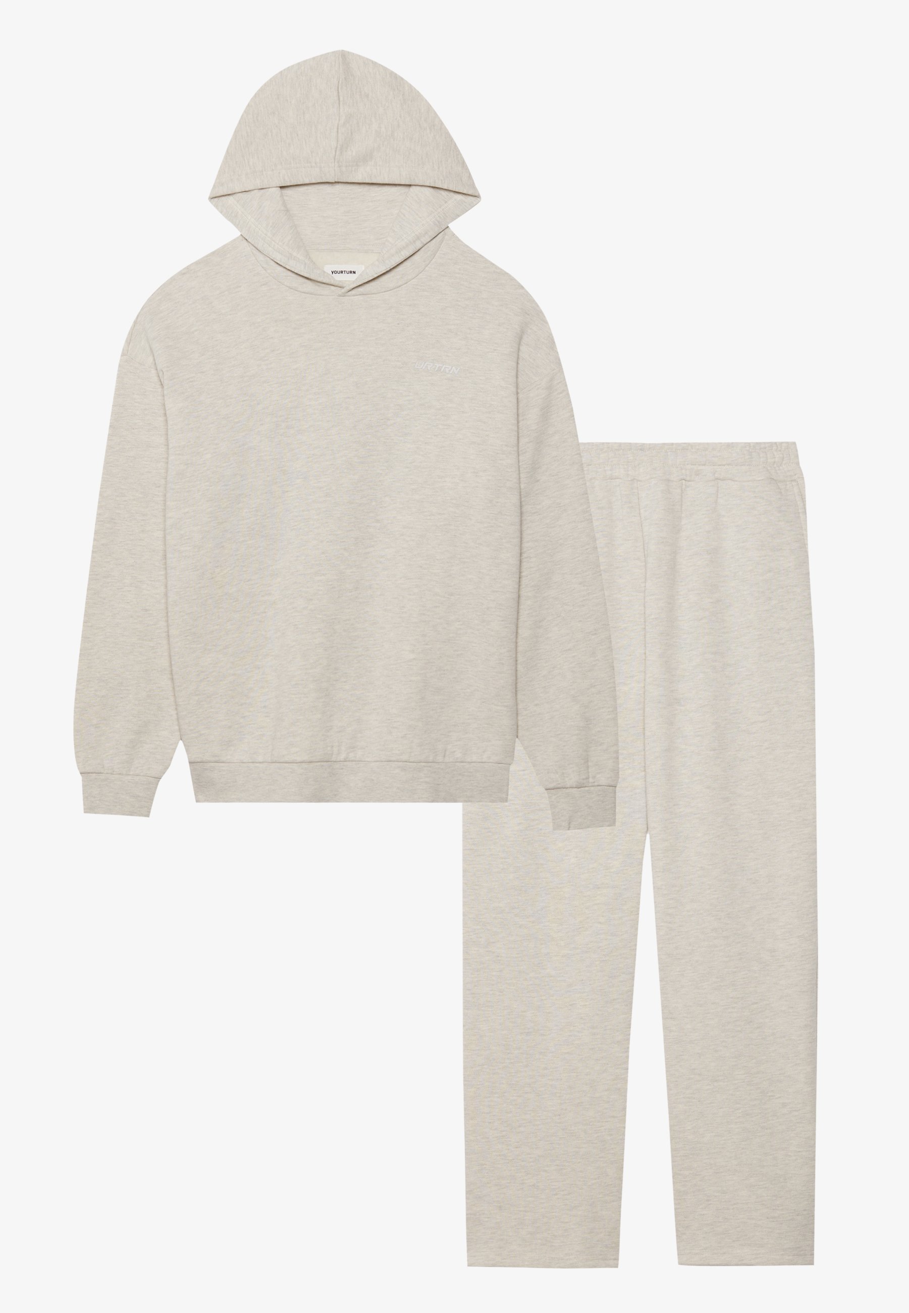 YOURTURN Survêtement gris clair chiné