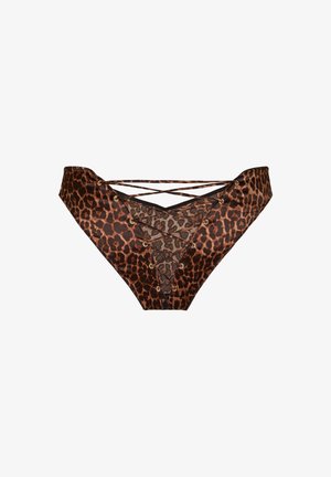 Hunkemöller, HUNKEMÖLLER HIGHLEG BRAZILIAN QUINN - Tanga - brown